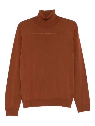 Daniele Fiesoli Roll-neck Sweater In Brown