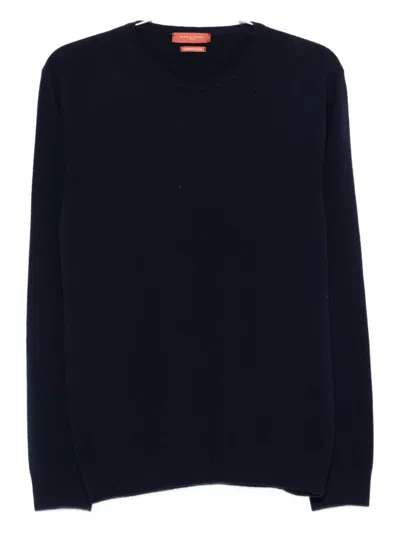 Daniele Fiesoli Round-neck Cashmere Sweater In Blue