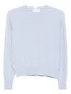 Daniele Fiesoli Round-neck Merino-cashmere-blend Sweater In Blue