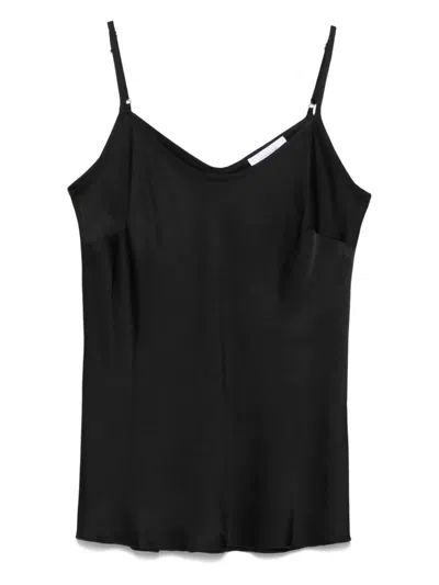 Daniele Fiesoli Satin Tank Top In Black
