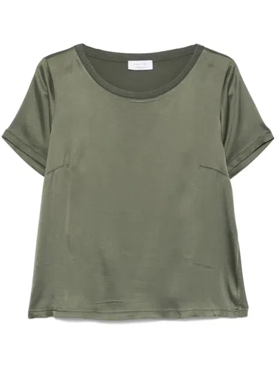 Daniele Fiesoli Satined T-shirt In Green