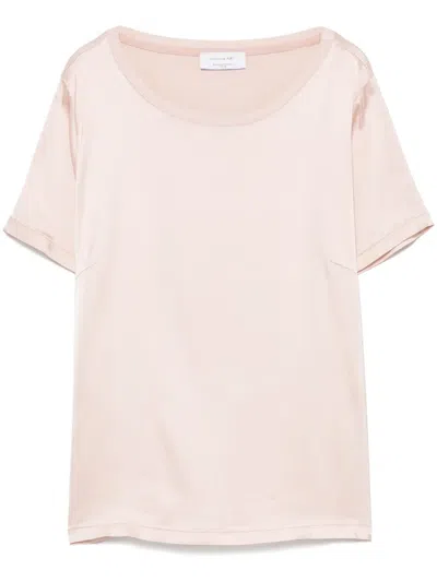 Daniele Fiesoli Satined T-shirt In Pink