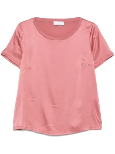 Daniele Fiesoli Satined T-shirt In Pink