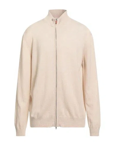 Daniele Fiesoli Selezione Man Cardigan Beige Size L Cashmere