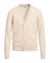 Daniele Fiesoli Selezione Man Cardigan Beige Size L Cashmere