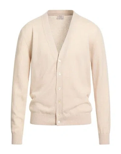 Daniele Fiesoli Selezione Man Cardigan Beige Size L Cashmere