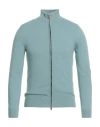 Daniele Fiesoli Selezione Man Cardigan Light Blue Size L Cashmere