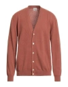 Daniele Fiesoli Selezione Man Cardigan Tan Size Xxl Cashmere