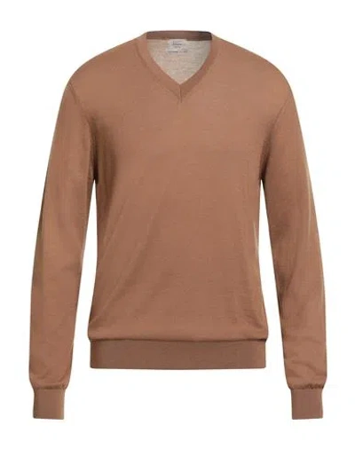 Daniele Fiesoli Selezione Man Sweater Brown Size L Cashmere In Beige