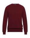 Daniele Fiesoli Selezione Man Sweater Burgundy Size L Cashmere In Red