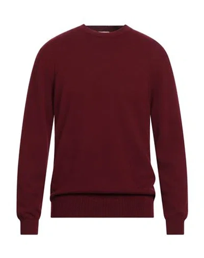 Daniele Fiesoli Selezione Man Sweater Burgundy Size L Cashmere In Red