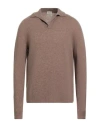 Daniele Fiesoli Selezione Man Sweater Khaki Size L Merino Wool, Cashmere