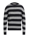 Daniele Fiesoli Selezione Man Sweater Midnight Blue Size L Merino Wool, Cashmere In Black