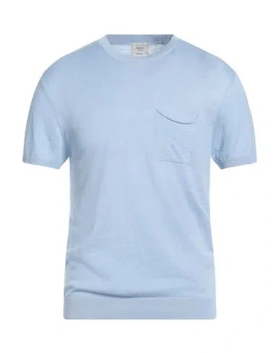 Daniele Fiesoli Selezione Man Sweater Sky Blue Size M Silk, Linen