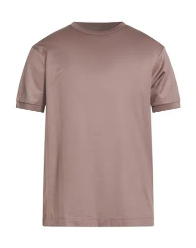 Daniele Fiesoli Selezione Man T-shirt Light Brown Size L Cotton