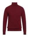 Daniele Fiesoli Selezione Man Turtleneck Burgundy Size M Cashmere