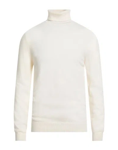 Daniele Fiesoli Selezione Man Turtleneck Ivory Size L Cashmere