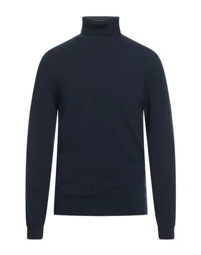 Daniele Fiesoli Selezione Man Turtleneck Midnight Blue Size L Cashmere