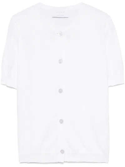 Daniele Fiesoli Short-sleeved Cardigan In White