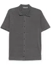 Daniele Fiesoli Slub-texture Polo Shirt In Grey