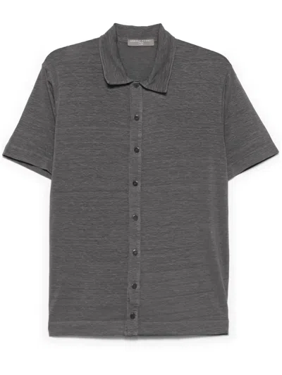 Daniele Fiesoli Slub-texture Polo Shirt In Grey