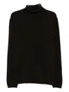 Daniele Fiesoli Turtleneck Wool Sweater In Black