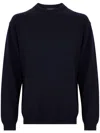 Daniele Fiesoli Man Sweater Midnight Blue Size S Merino Wool, Polyamide In Blue