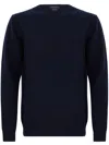 Daniele Fiesoli Wool And Cashmere Crewneck Sweater In Blue