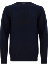 Daniele Fiesoli Wool And Cashmere Crewneck Sweater In Blue