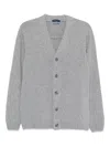 Daniele Fiesoli V-neck Buttoned Cardigan In Gray