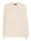 Daniele Fiesoli Raglan-sleeve Polo Shirt In Neutral