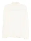 Daniele Fiesoli Turtleneck Wool Sweater In White