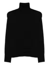 Daniele Fiesoli Turtleneck Merino-wool Sweater In Black