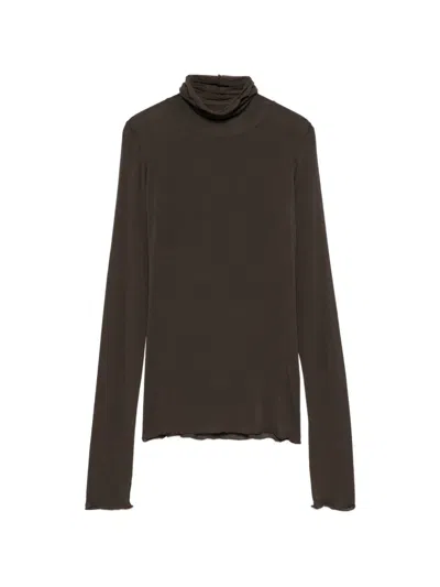 Daniele Fiesoli Turtle-neck Sweater In Brown