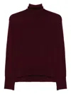 Daniele Fiesoli Turtleneck Sweater In Burgundy