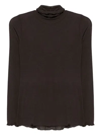 Daniele Fiesoli Turtleneck Top In Brown