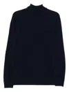 Daniele Fiesoli Turtleneck Wool-blend Sweater In Blue