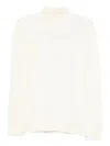 Daniele Fiesoli Turtleneck Wool Sweater In White
