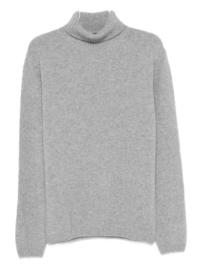 DANIELE FIESOLI TURTLENECK WOOL SWEATER WITH RIBBED CUFFS