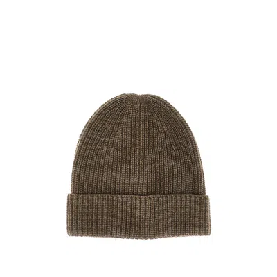 Daniele Fiesoli Upcycled Wool Beanie Hat In Brown