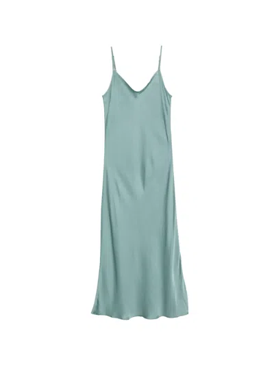 Daniele Fiesoli V넥 미디 드레스 In Green