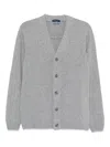 Daniele Fiesoli V-neck Buttoned Cardigan In Gray