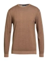 Daniele Fiesoli Vintage Man Sweater Brown Size Xl Merino Wool