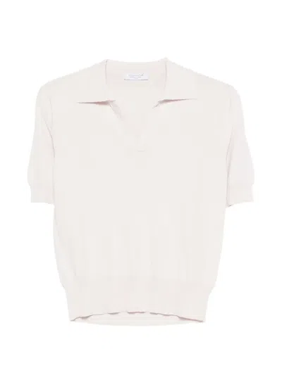 Daniele Fiesoli V-neck Collared Top In White