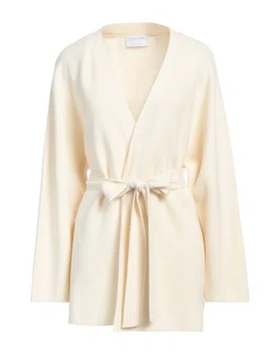Daniele Fiesoli Woman Cardigan Ivory Size Xs Merino Wool, Cashmere In White