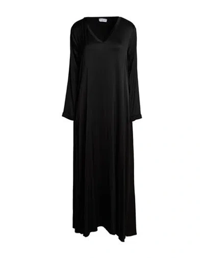 Daniele Fiesoli Woman Maxi Dress Black Size M Viscose, Elastane