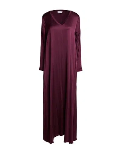 Daniele Fiesoli Woman Maxi Dress Burgundy Size M Viscose, Elastane In Red