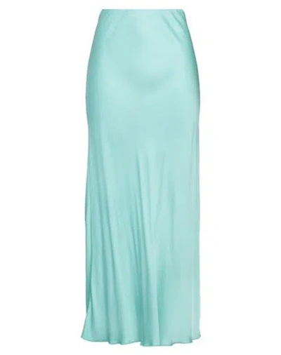 Daniele Fiesoli Woman Maxi Skirt Turquoise Size L Viscose In Blue