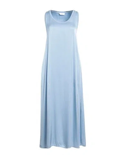 Daniele Fiesoli Woman Midi Dress Light Blue Size M Viscose