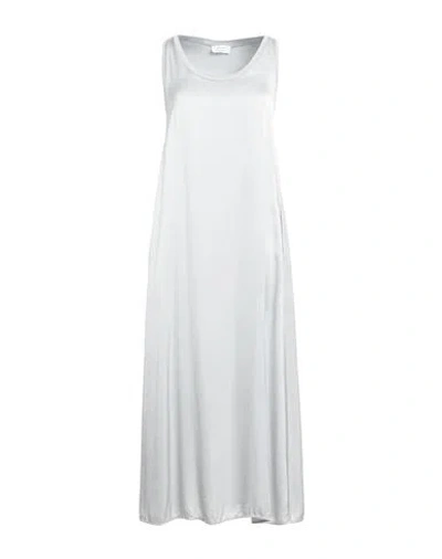 Daniele Fiesoli Woman Midi Dress Light Grey Size M Viscose